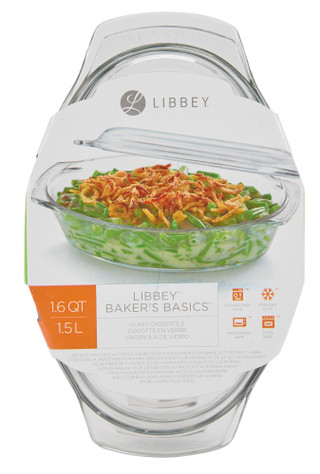 Thumbnail 1: Libbey Glass Oval Casserole Dish w/ Lid 