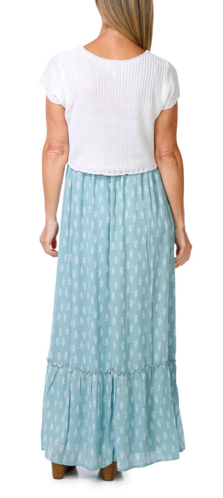 Thumbnail 4: OLIVE & OAK Women's 2Fer Cardigan & Maxi Dress 