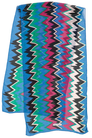 Thumbnail 4: FERRAGAMO Luxury Zigzag Print Scarf 