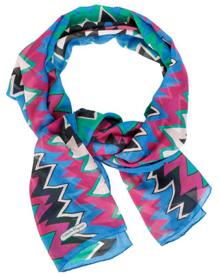 Thumbnail 1: FERRAGAMO Luxury Zigzag Print Scarf 