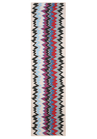 Thumbnail 1: FERRAGAMO Luxury Zigzag Print Scarf 