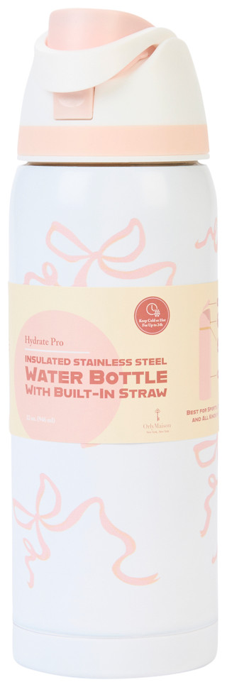 Thumbnail 1: ORLY MAISON 32 Oz Insulated Stainless Steel Water Bottle 