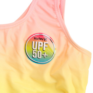 Thumbnail 3: Hurley 1-Piece Big Girls Rainbow Ombre Swimsuit 