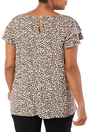 Thumbnail 5: Fyve Women's Plus Animal Print Top 