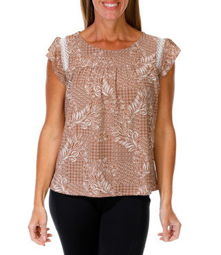 Thumbnail 1: Joie De Vivre Women's Floral Print Top  