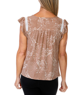 Thumbnail 2: Joie De Vivre Women's Floral Print Top  
