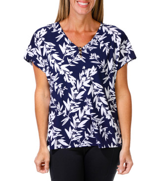 Thumbnail 1: JONES NEW YORK Women's Floral Print Top  