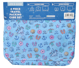 Thumbnail 2: Life is Good 6 Pc Travel Packing Cube Set 