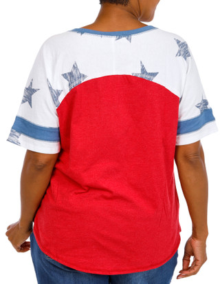 Thumbnail 2: Sable Sky Plus Short Sleeve USA Top 