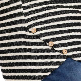 Thumbnail 2: ABOVE & BEYOND Plus Short Sleeve Knit Button Hem Top 