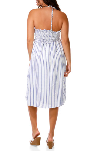 Thumbnail 2: LIBERTY LOVE Juniors Sleeveless Linen Midi Dress 