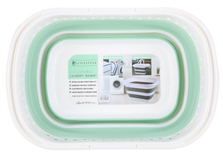Thumbnail 1: Lifestyle Collapsible Laundry Basket with Handles 