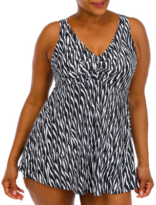 Thumbnail 1: raisins curve Women's Plus One Piece Swimsuit Dress 