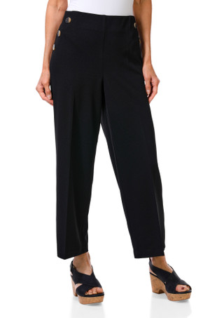 Thumbnail 1: Soho Apparel Women's Sailor Wide Leg Coulotte Pants 