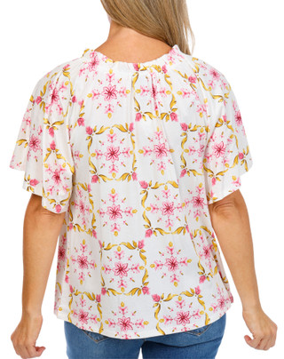 Thumbnail 2: Bobeau Women's Floral Print Top  