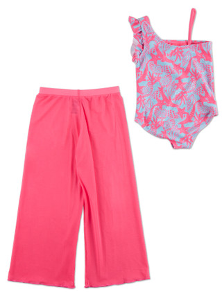 Thumbnail 2: Kensie Little Girls 2 Pc Swimsuit Set 