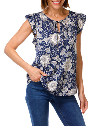 Thumbnail 2: PerSeption Concept Women's Floral Print Top  