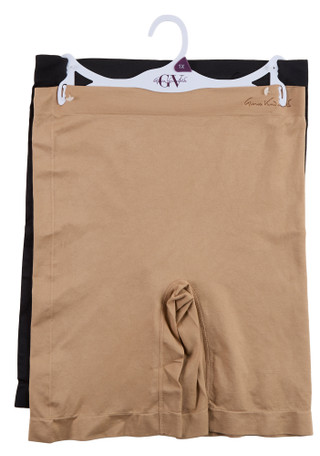 Thumbnail 1: Gloria Vanderbilt Women's Plus 2 Pk Slip Shorts Shapewear 