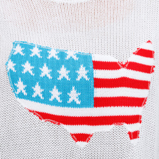 Thumbnail 3: Gili Women's Americana Flag Cable Knit Top  