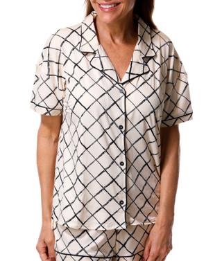Thumbnail 3: Vince Camuto Women's 2 Pc Button Down Pajama Shorts Set 