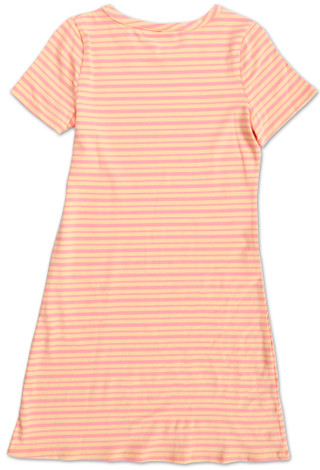 Thumbnail 2: Diva Girl Girls Striped Tee Shirt Dress 