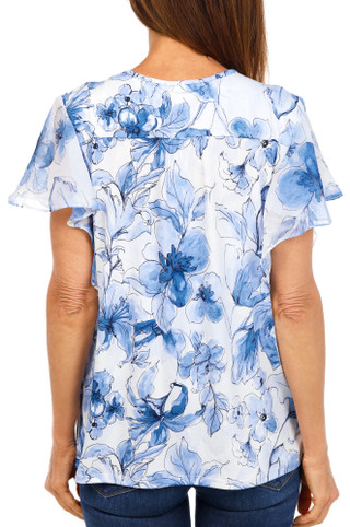 Thumbnail 2: Sara Michele Women's Floral Print Top  
