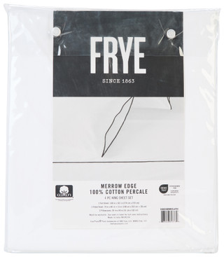 Thumbnail 2: FRYE King 4 Pc Cotton Percale Sheet Set 