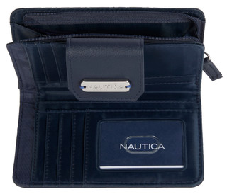 Thumbnail 6: Nautica Faux Leather Logo Embossed Wallet 