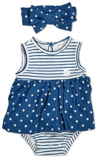 Thumbnail 1: Chick Pea Baby Girls 2 Pc Creeper Set  