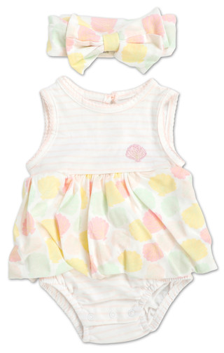 Thumbnail 1: Chick Pea Baby Girls 2 Pc Creeper Set  