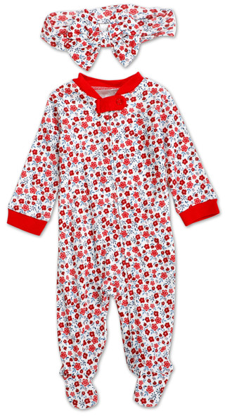 Thumbnail 1: ELEPHANT AND CASTLE Baby Girls 2 Pc Sleeper 