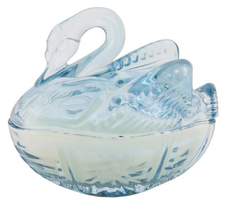Thumbnail 1: Ember Glow 4.5 oz Bloom Scented Swan Candle 