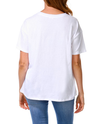 Thumbnail 3: No Comment Juniors Americana Graphic Tee with Stickers 