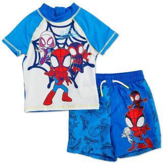 Thumbnail 1: Marvel Toddler Boys 2 Pc Spiderman Swim Set  
