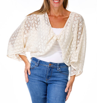 Thumbnail 1: Sage The Label Women's Crop Crochet Top  