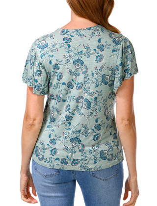 Thumbnail 2: Chenault Women's V-Neck Print Top 