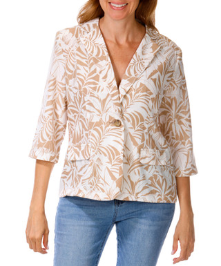 Thumbnail 1: Soho Women's Tropical Print Blazer 