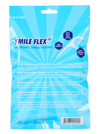 Thumbnail 2: Smile Flex 200 Pk Mint Flavor Dental Flossers  