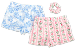 Thumbnail 2: Lili Gaufrette Girls  Pc Sleep Shorts w/ Hair Scrunchie 