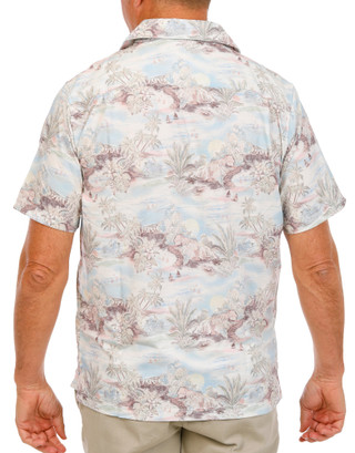 Thumbnail 2: Caribbean Joe Men's Coastal Short Sleeve Island Button Down 