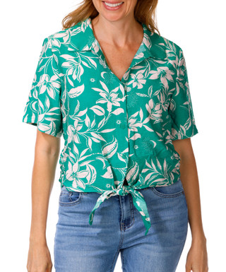 Thumbnail 1: Sanctuary Women's Short Sleeve Button Front Top 