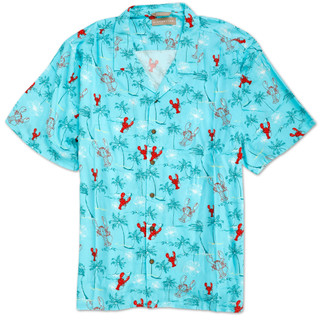 Thumbnail 1: Distortion Big Men's Lobster Button Down Shirt 