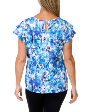 Thumbnail 2: Fyve Women's Floral Pleated Top  