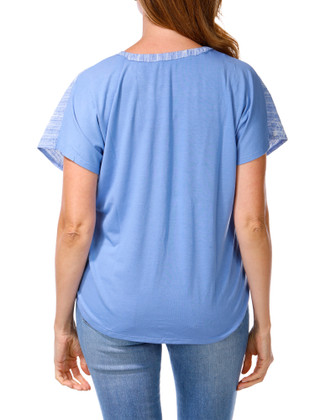 Thumbnail 2: Chenault Women's Puff Print Button Front Top 