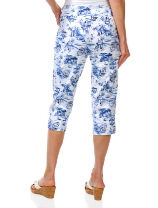 Thumbnail 3: Coral Bay Petite Print Capris 