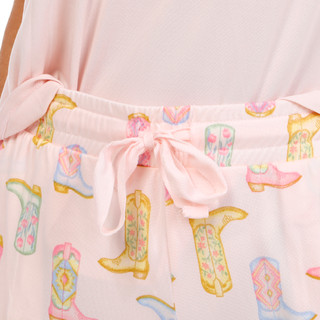 Thumbnail 4: JACLYN Women's 3 Pc Pajama Shorts Set 
