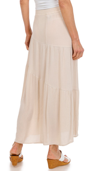 Thumbnail 2: AGB Women's Tiered Maxi Skirt 