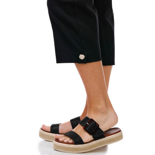 Thumbnail 3: Coral Bay Women's Gold Shell Hem Capris 
