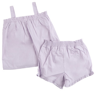 Thumbnail 2: PL KIDS Toddler Girls 2 Pc Cotton Top & Shorts Set 