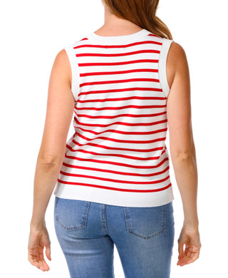 Thumbnail 2: BB Dakota Women's Sleeveless Sequin Stripe Top 